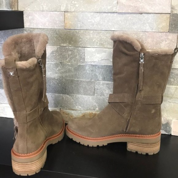 Sam Edelman Jailyn Faux Fur-Lined Suede Boots - Picture 6 of 11